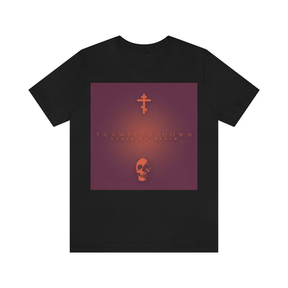 Trampled Down Death By Death No. 1 (Purple Design) | Orthodox Christian T-Shirt