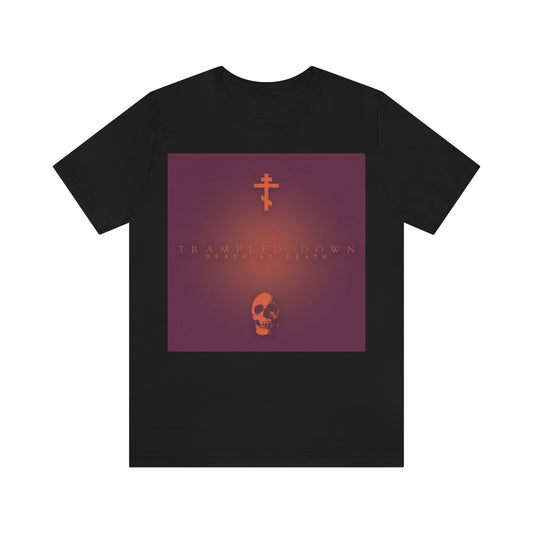 Trampled Down Death By Death No. 1 (Purple Design) | Orthodox Christian T-Shirt