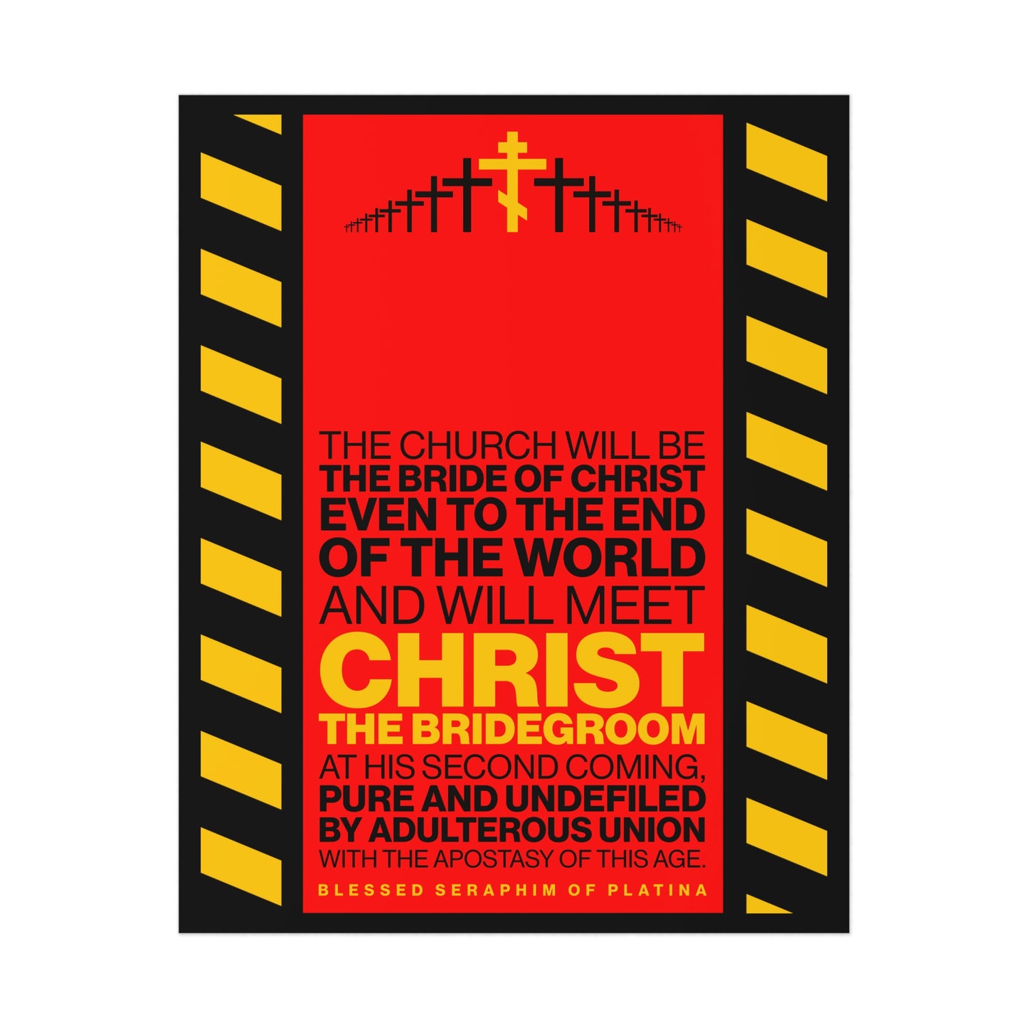 The Church Will Be the Bride of Christ No. 1 | Orthodox Christian Art Poster