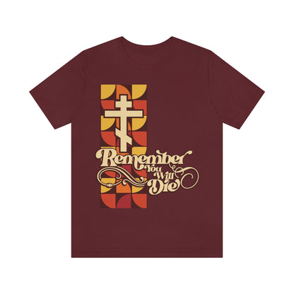 Remember You Will Die RYWD 70's Design No. 2 | Orthodox Christian T-Shirt