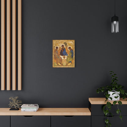 Andrei Rublev's Holy Trinity (or Hospitality of Abraham) Icon | Orthodox Christian Canvas Icon