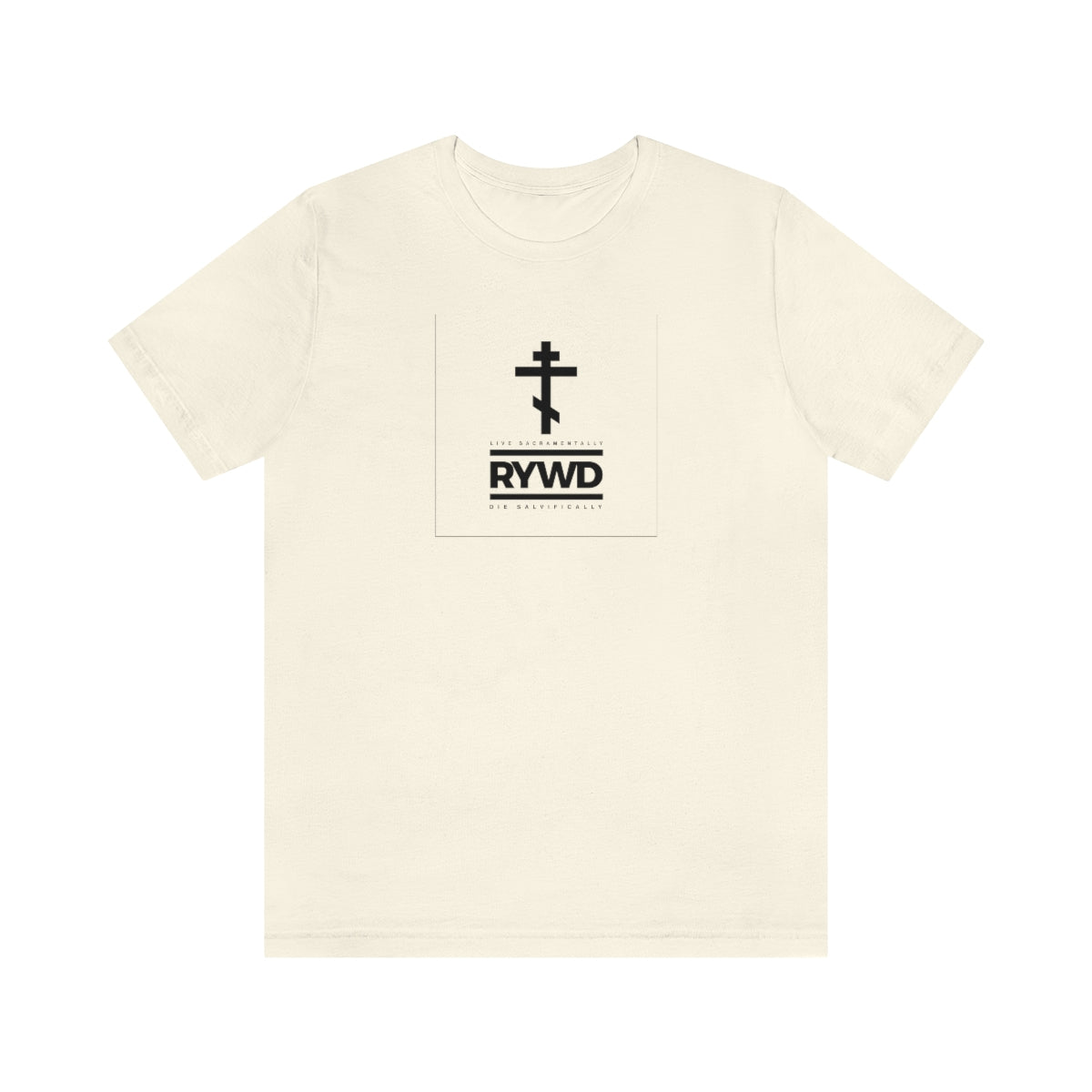 RYWD (Remember You Will Die) (Black Text) Logo Design No. 1 | Orthodox Christian T-Shirt