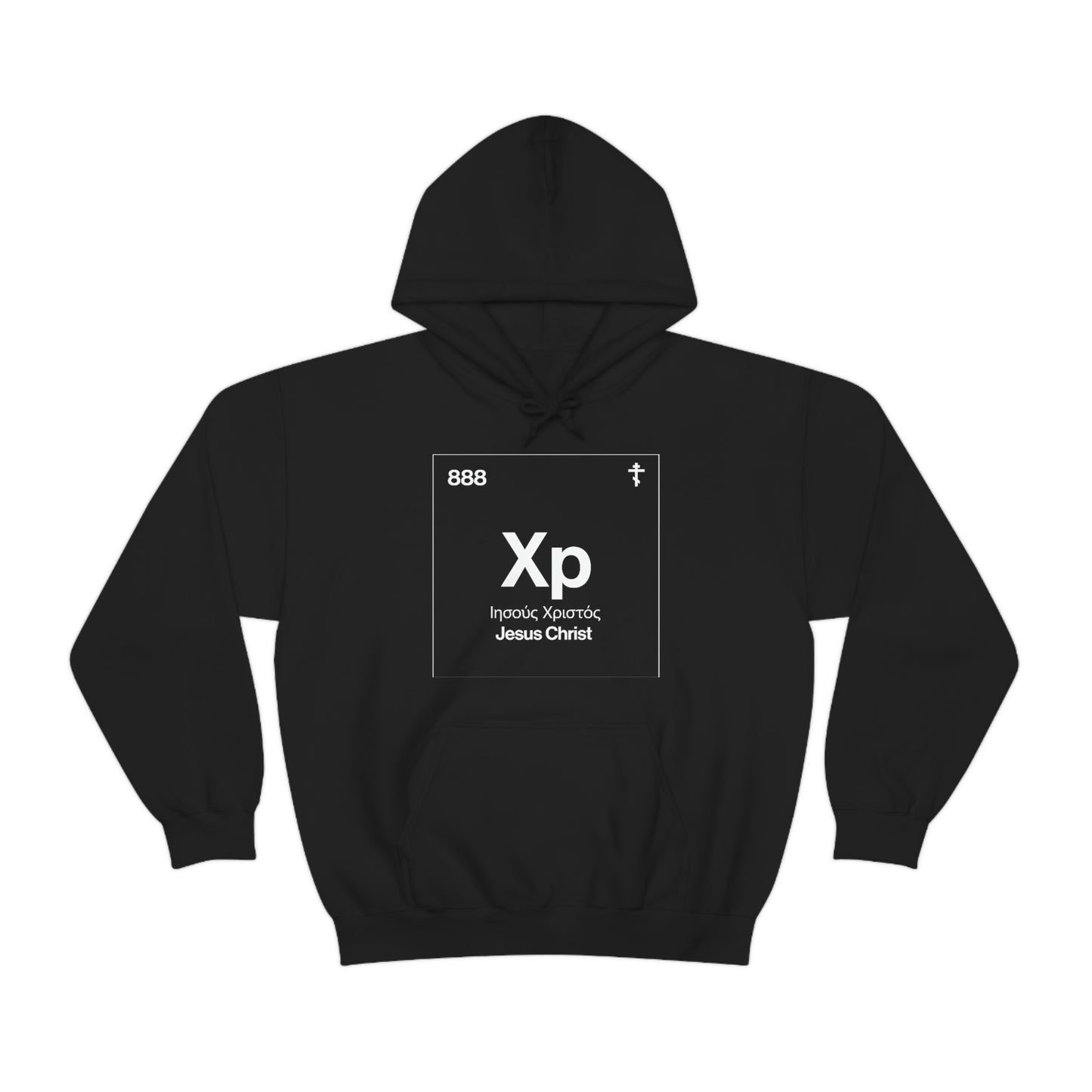 Christogram: Atomic Element No. 1 | Orthodox Christian Hoodie / Hooded Sweatshirt