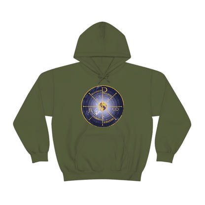 Geocentric Cross & Chi Rho No. 1 | Orthodox Christian Hoodie / Hooded Sweatshirt