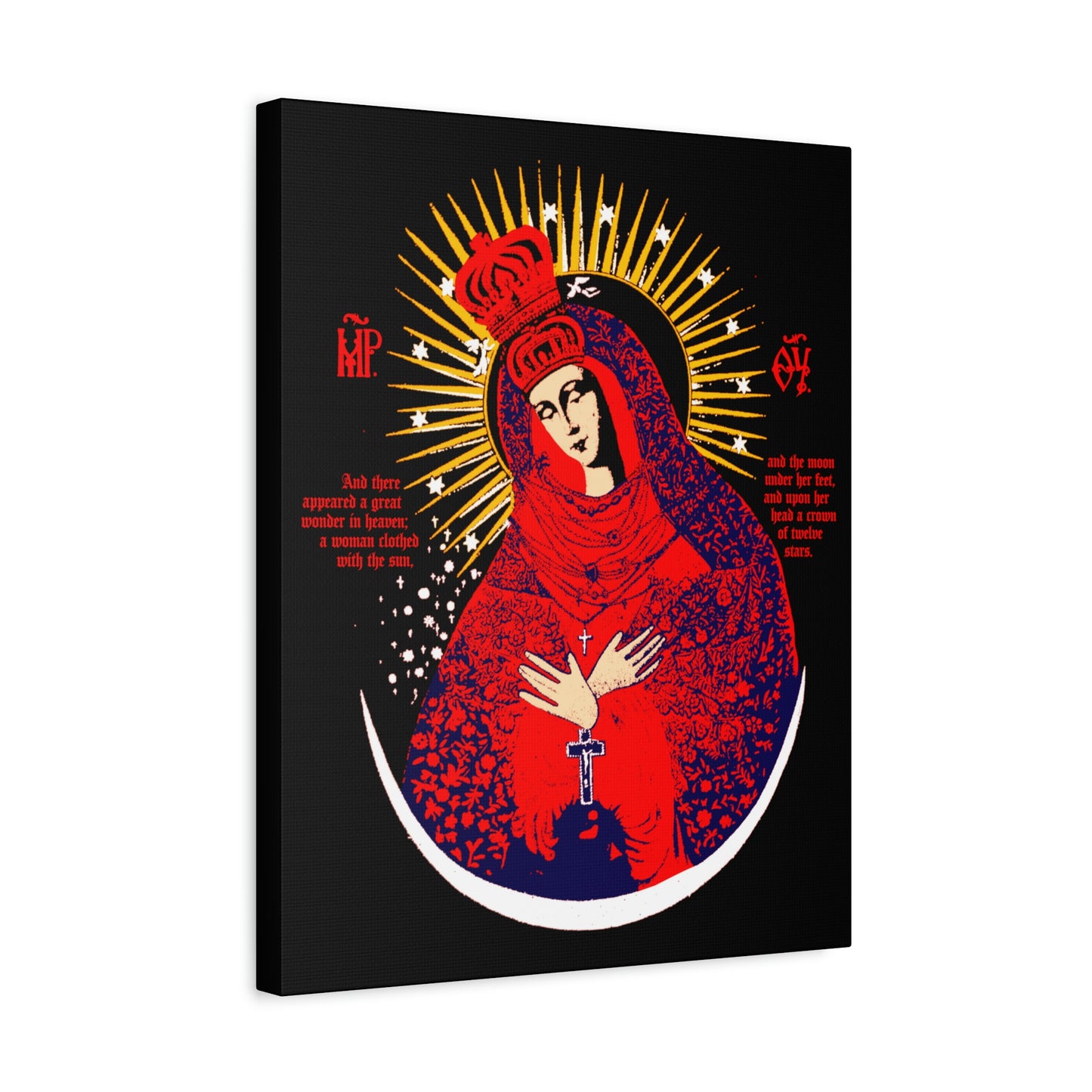 Our Lady the Gate of Dawn No. 1 | Canvas Icono-Graphic | Orthodox Christian Art