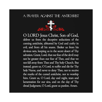 Prayer Against the Antichrist No. 1 | Orthodox Christian Art Poster