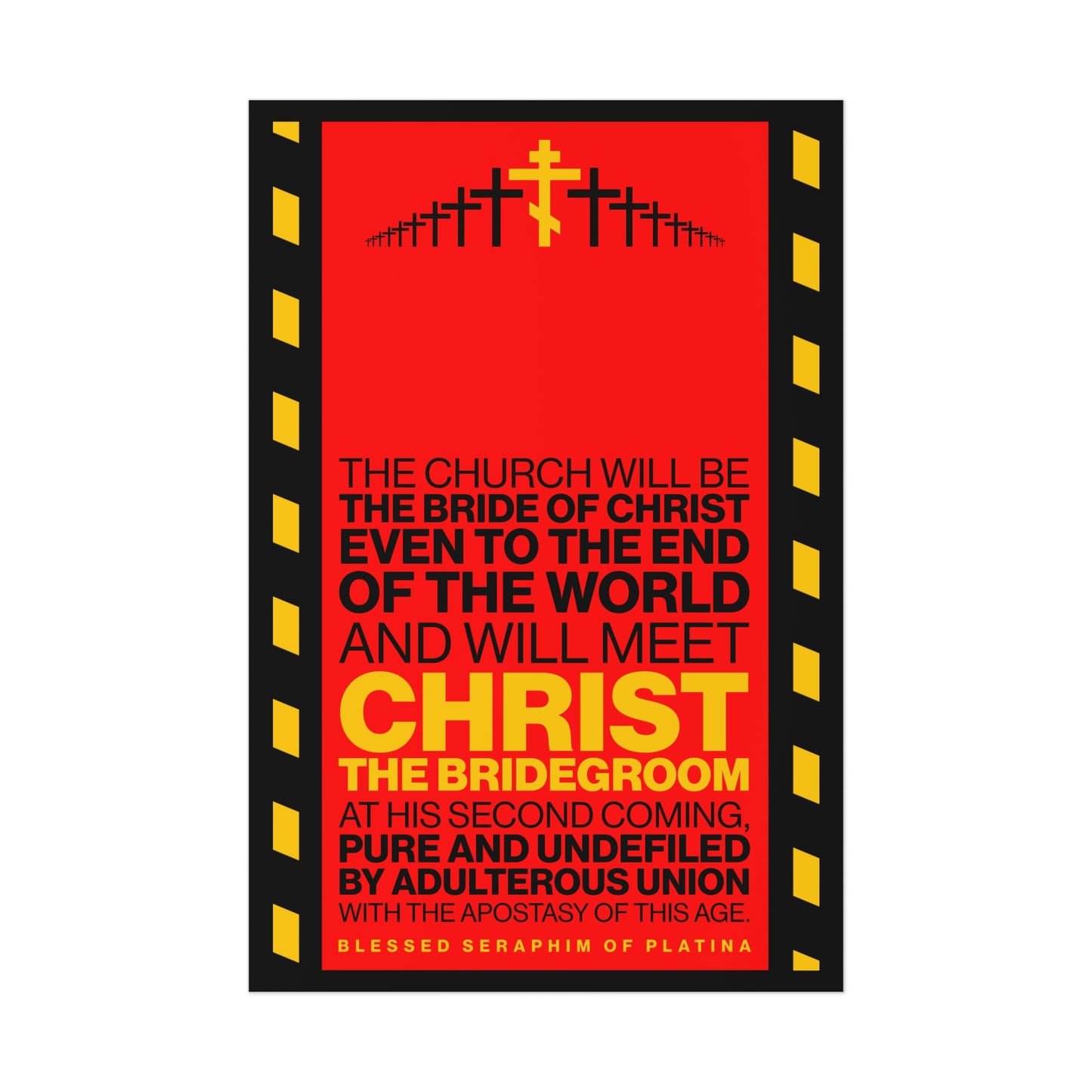 The Church Will Be the Bride of Christ No. 1 | Orthodox Christian Art Poster