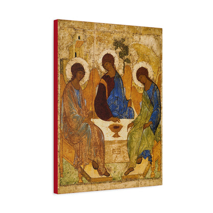 Andrei Rublev's Holy Trinity (or Hospitality of Abraham) Icon | Orthodox Christian Canvas Icon