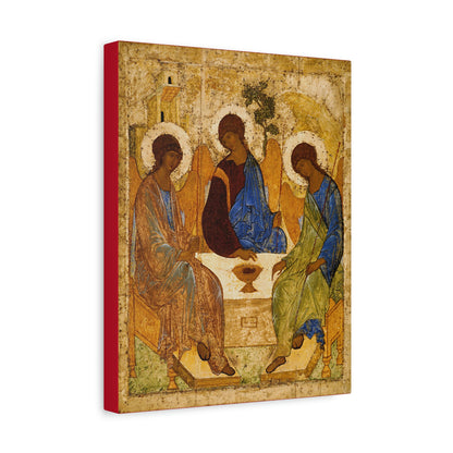 Andrei Rublev's Holy Trinity (or Hospitality of Abraham) Icon | Orthodox Christian Canvas Icon