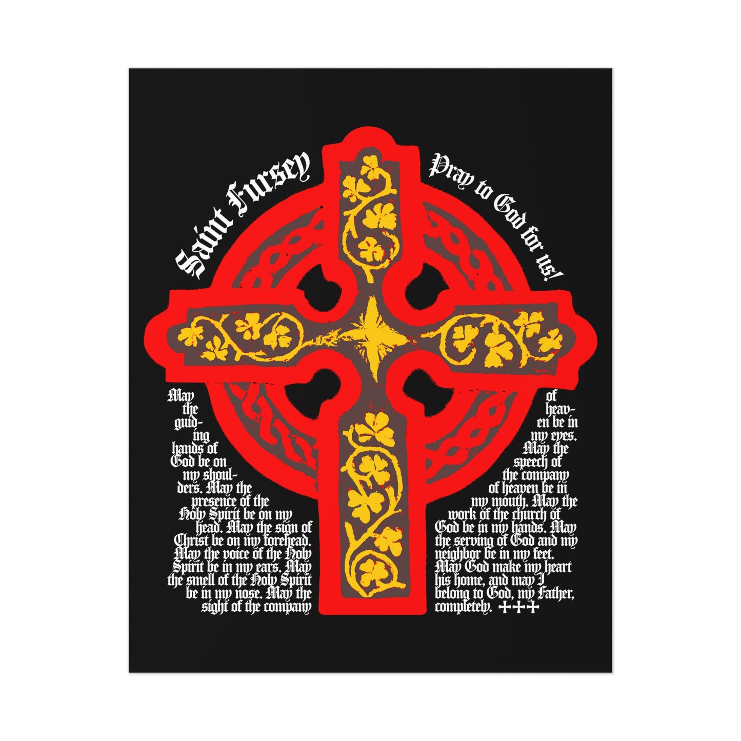 Lorica of St Fursey No.1 | Orthodox Christian Art Poster