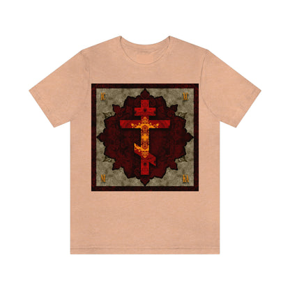 Art Cross: Ætheric Rose Window Cross Design No. 30 | Orthodox Cross