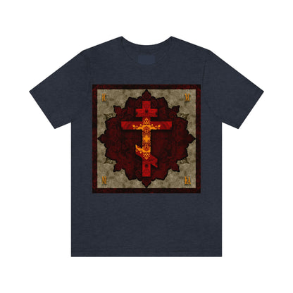 Art Cross: Ætheric Rose Window Cross Design No. 30 | Orthodox Cross