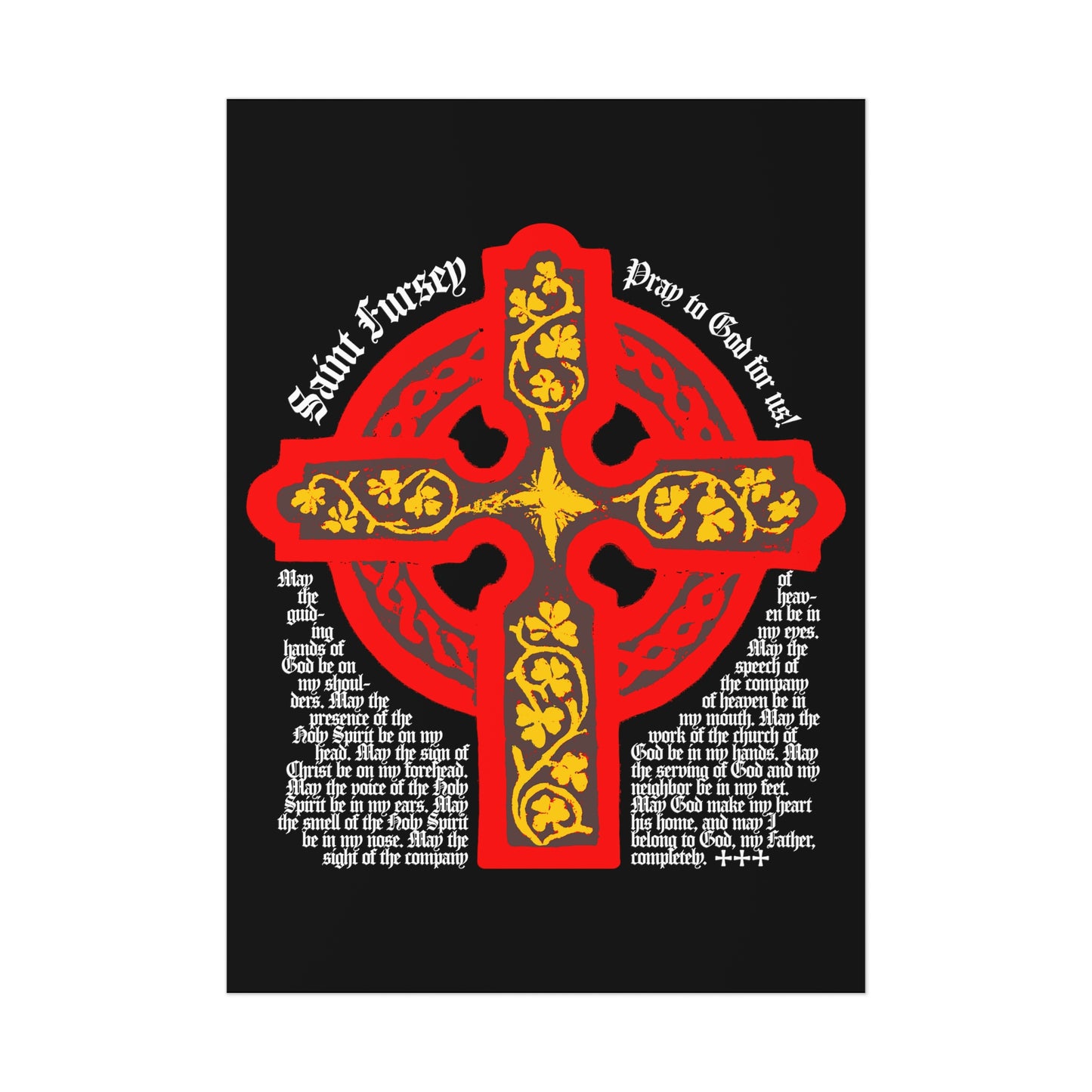 Lorica of St Fursey No.1 | Orthodox Christian Art Poster