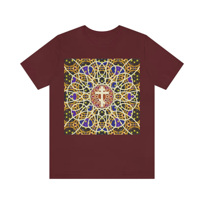 Art Cross: Rose Window No. 1 | Orthodox Christian T-Shirt