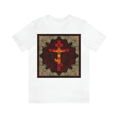 Art Cross: Ætheric Rose Window Cross Design No. 30 | Orthodox Cross