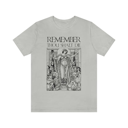 Remember You Will Die Shakespearean Woodcut Design No. 1 | Orthodox Christian T-Shirt