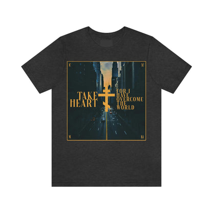 Take Heart, For I Have Overcome the World No. 1 | Orthodox Christian T-Shirt