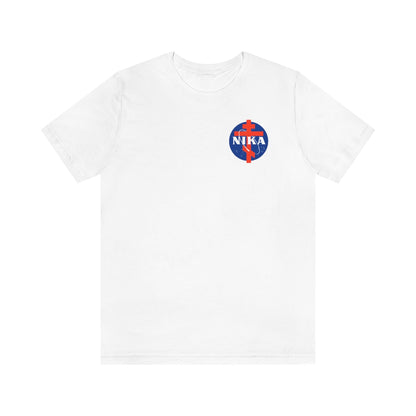 NASA / NIKA Logo Mashup Small Design | Orthodox Christian T-Shirt