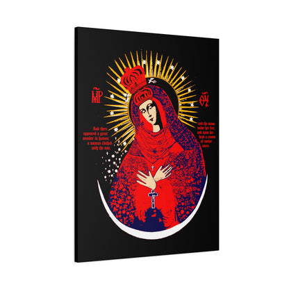 Our Lady the Gate of Dawn No. 1 | Canvas Icono-Graphic | Orthodox Christian Art